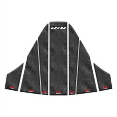 GP Kompozit Honda Dio 2021-2025 Uyumlu Tank Pad Seti Karbon