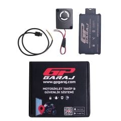 GP Garaj TKP001 Motosiklet Takip Ve Güvenlik Sistemi + Siren Alarm Modülü + 1 Yıllık Lisans