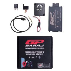 GP Garaj TKP001 Motosiklet Takip Ve Güvenlik Sistemi + Siren Alarm Modülü + Blokaj Sistemi + 1 Yıllık Lisans