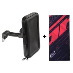 GP Kompozit TTR02 Universal Su Geçirmez Fermuarlı Telefon Tutucu Siyah (1 Adet Renkli Boyunluk Buff Hediye)